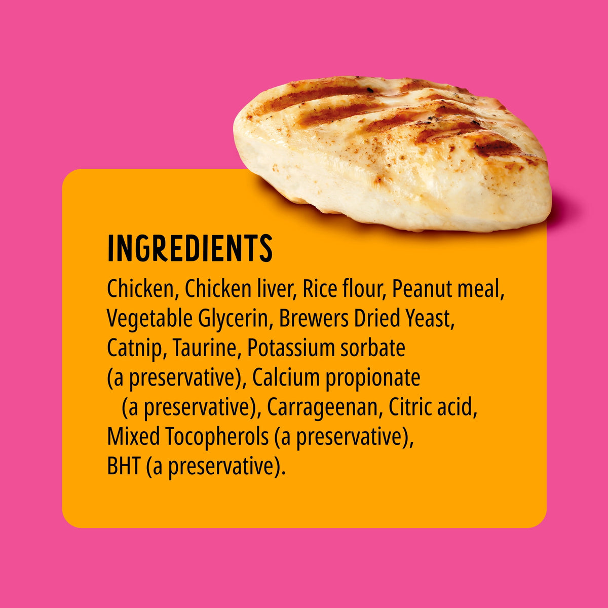 BONKERS Nibble Sticks Soft & Meaty Tender Chicken Flavor Cat Treats, 5 Sticks