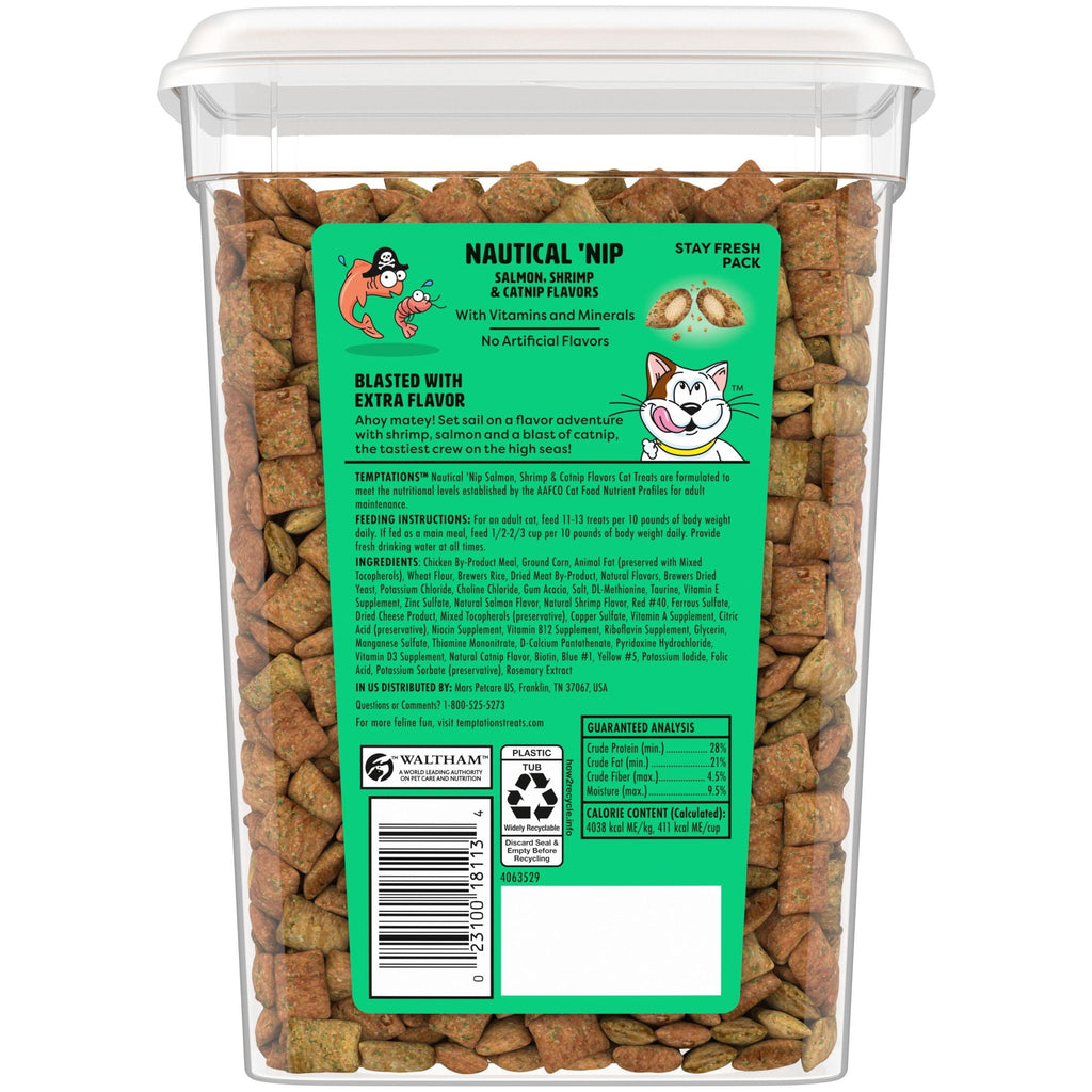 Temptations Cat Treats Wacky Blasts, Nautical ‘Nip Flavor, 16 oz. Pouch