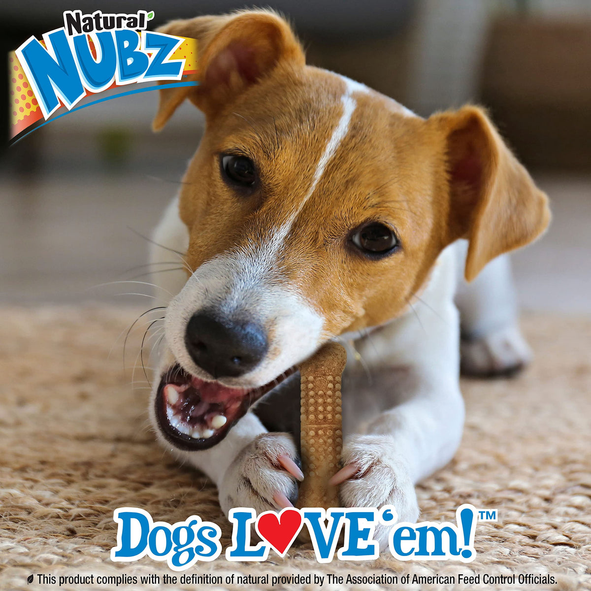 Nylabone Natural Nubz Edible Dog Chews Value Pack of 66ct. / 7.8 lbs. Total (3 x 2.6 lb / 22 ct Bags), 66 large chews; in 3- 2.6lb bags By Visit the Nylabone Store