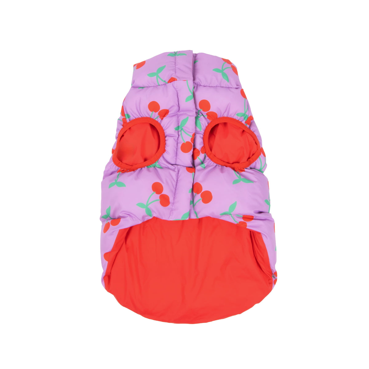 Oodles Quilted Fall Puffer Dog Jacket, Pink, Small