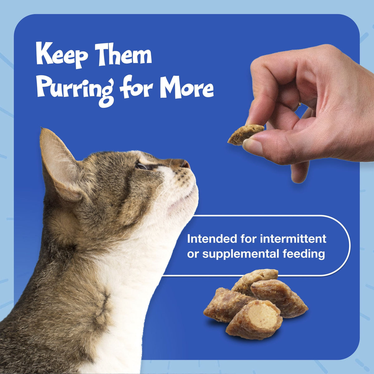 Blue Buffalo Bursts Crunchy & Creamy Cat Dry Treats, Great for Training, Liver & Beef, 5-oz. Bag