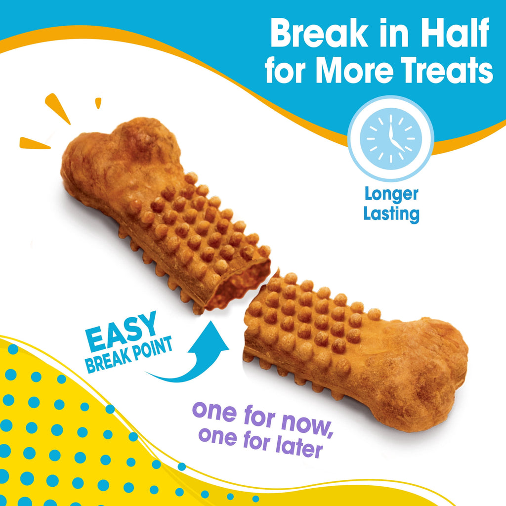 Nylabone Nubz Natural Puppy Treats for Small Dogs, Turkey & Sweet Potato Flavor Dog Treats, Small - Up to 30 lbs., 16 Count