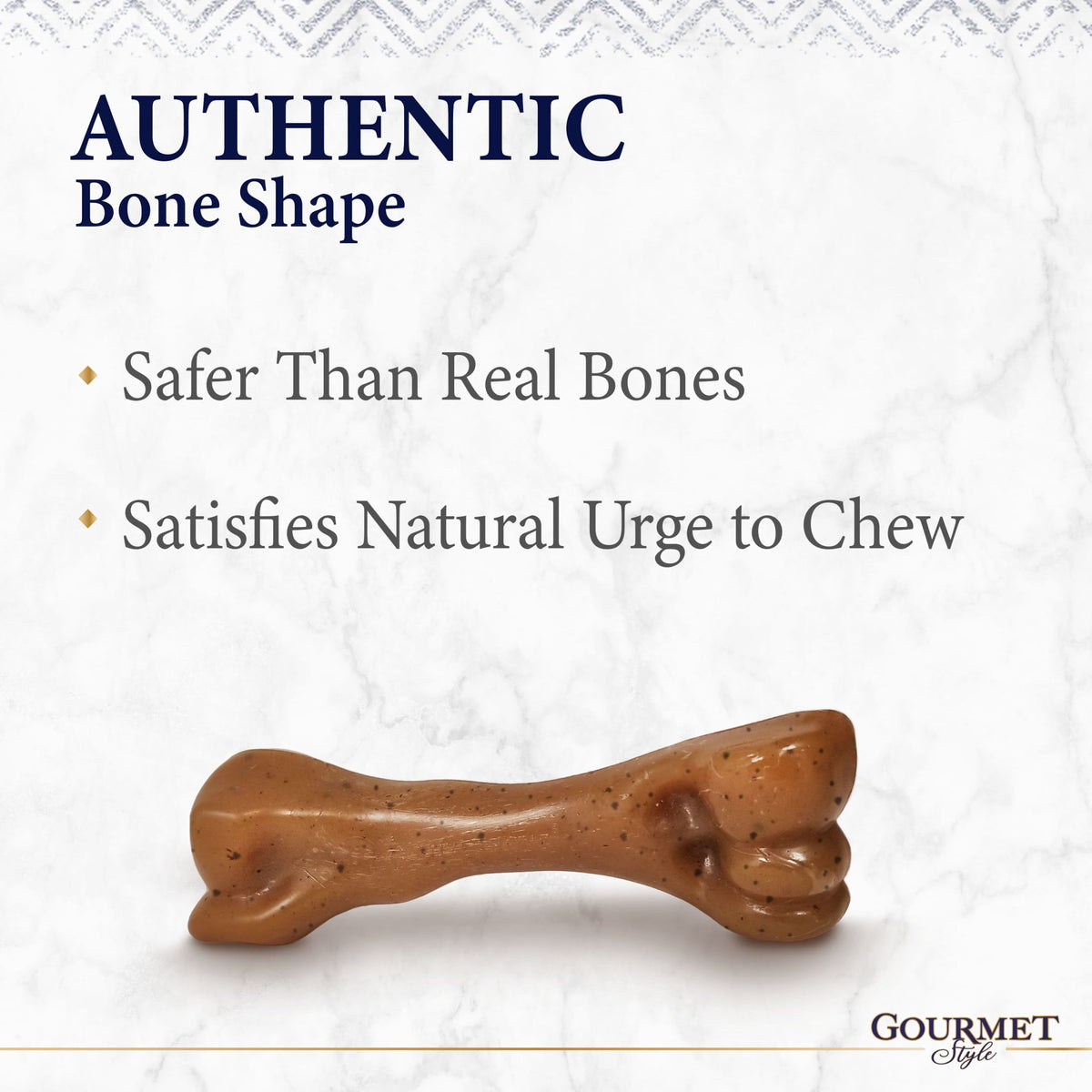 Nylabone Strong Chew Gourmet Style Femur Bone Dog Toy, Dog Chew Toy, Bacon & Chicken Flavor, Small, 2 Pack
