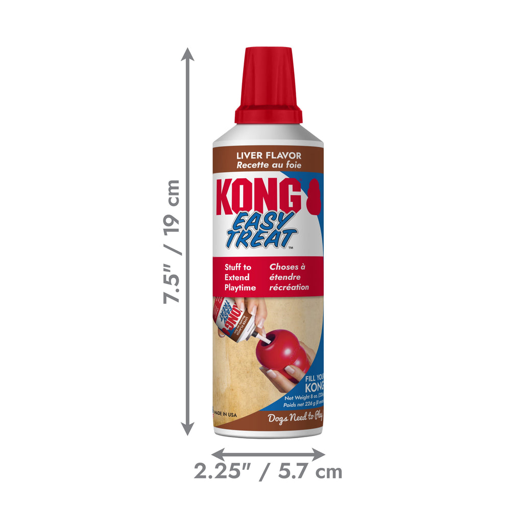 KONG® Stuff' N Easy Treat Easy Nozzle Control Dog Treat, Peanut Butter, 8 Ounces