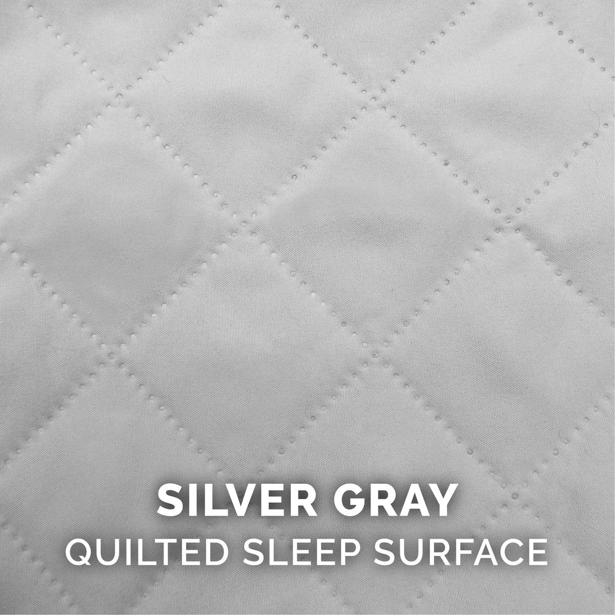 FurHaven Pet Products Quilted Orthopedic Sofa Pet Bed for Dogs & Cats - Silver Gray, Medium