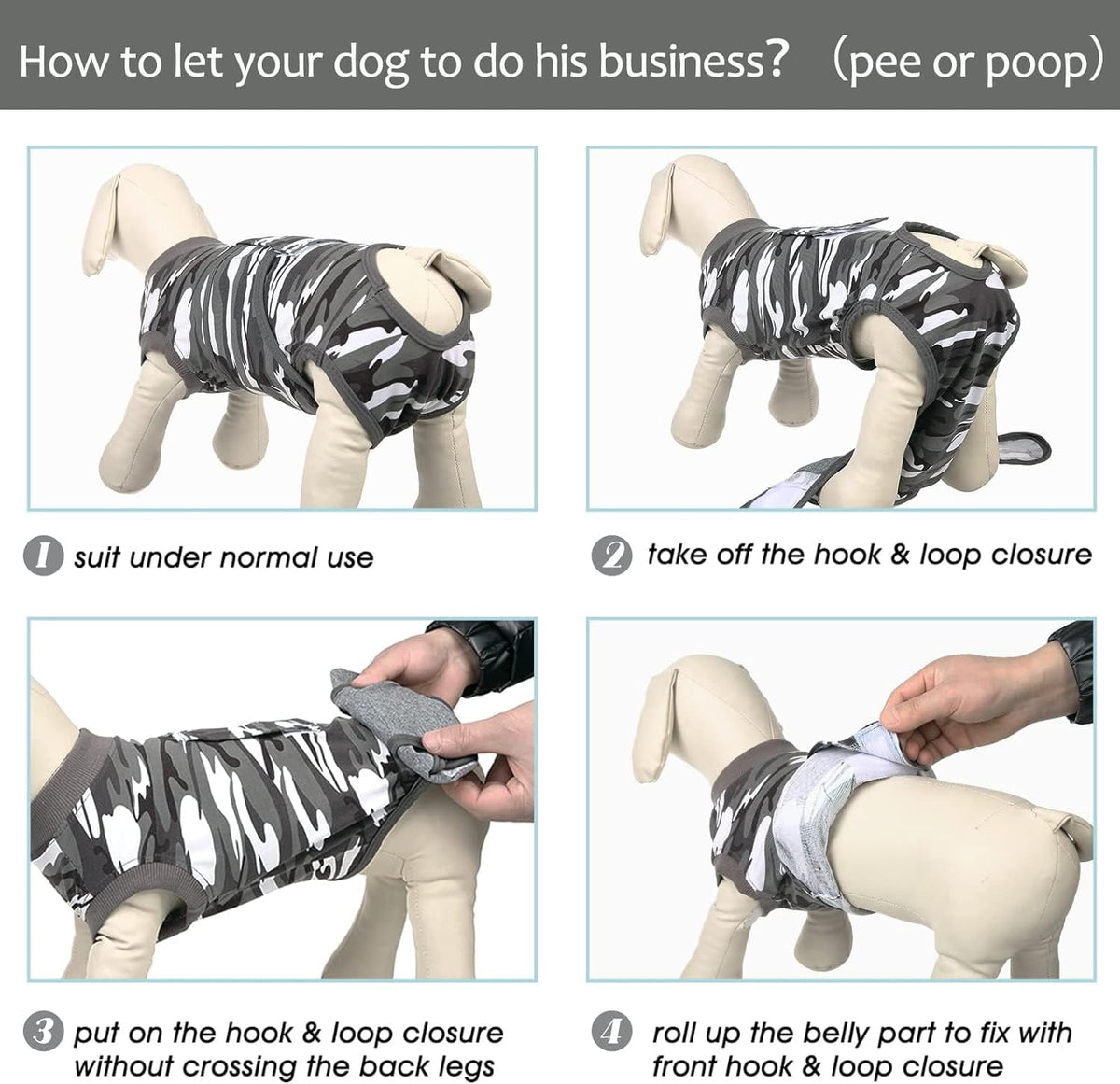 Kuoser Recovery Suit for Dogs Cats after Surgery, Professional Dog Cat Onesie, XS