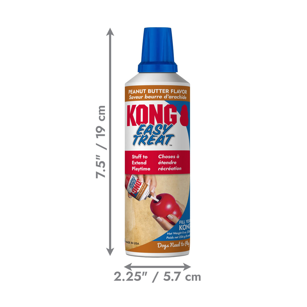 KONG® Stuff' N Easy Treat Easy Nozzle Control Dog Treat, Peanut Butter, 8 Ounces