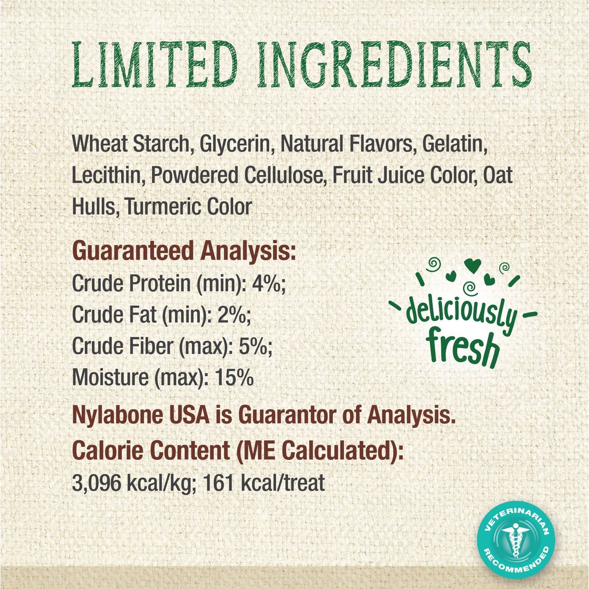 Nylabone Nutri Dent Natural Dental Chews for Dogs, Limited Ingredient Dog Treats, Teeth Cleaning Dental Sticks for Dogs, Fresh Breath Flavor, For Large Dogs (20 Count)