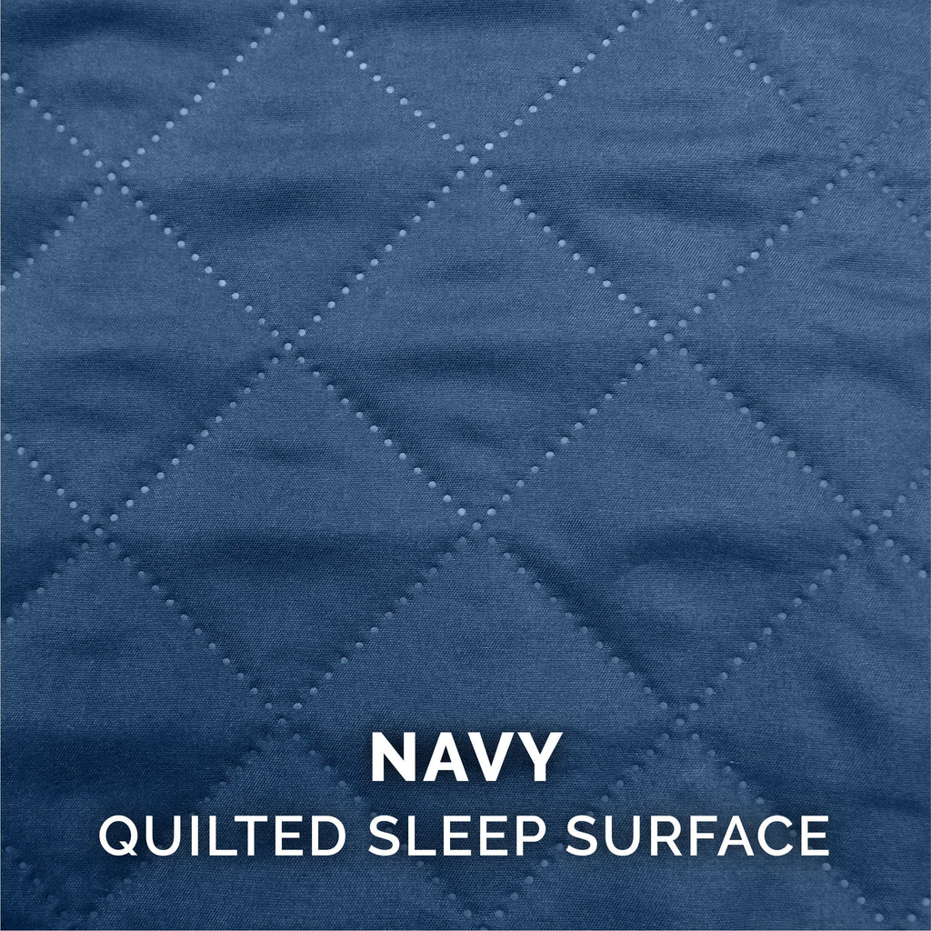 FurHaven Classic Sofa Orthopedic Dog Bed For Large Dogs, Solid Orthopedic Foam Slab for Joint Support, Removable Washable Cover, Jumbo Plus/XXL, Quilted Sofa, Ensign Blue