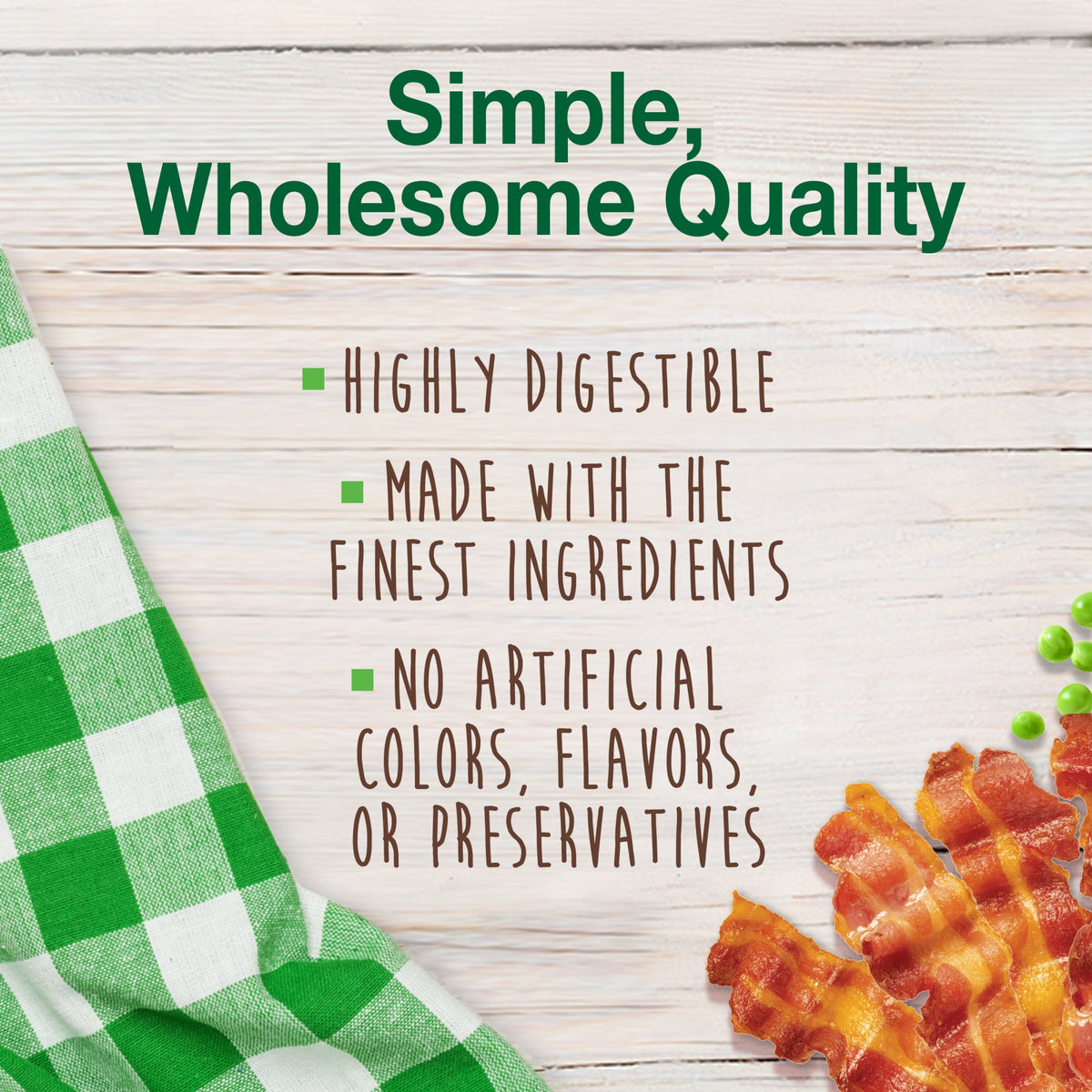 Nylabone Healthy Edibles Natural Dog Treats, Long Lasting Dog Bones, Bacon Flavor Dog Treats, For X-Small Dogs (8 Count)