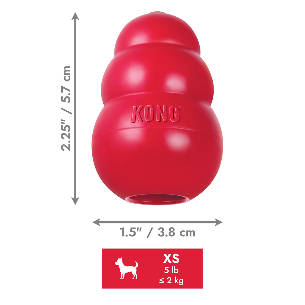 KONG® Classic Rubber Dog Toy for Average Chewers, Large, for Dogs Between 30-65 lbs