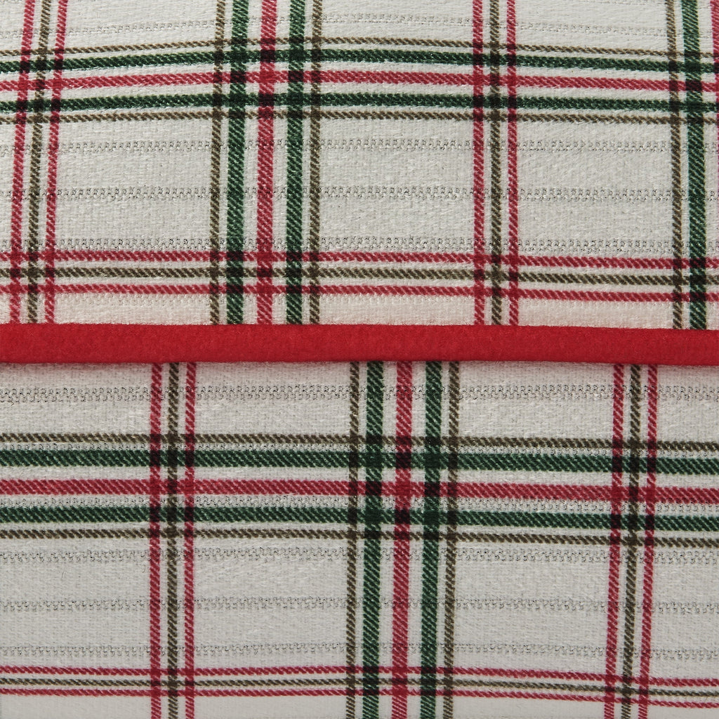 Vibrant Life Holiday Large Deluxe Gusset Pillow Pet Bed, Fireside Plaid, 42" x 32"