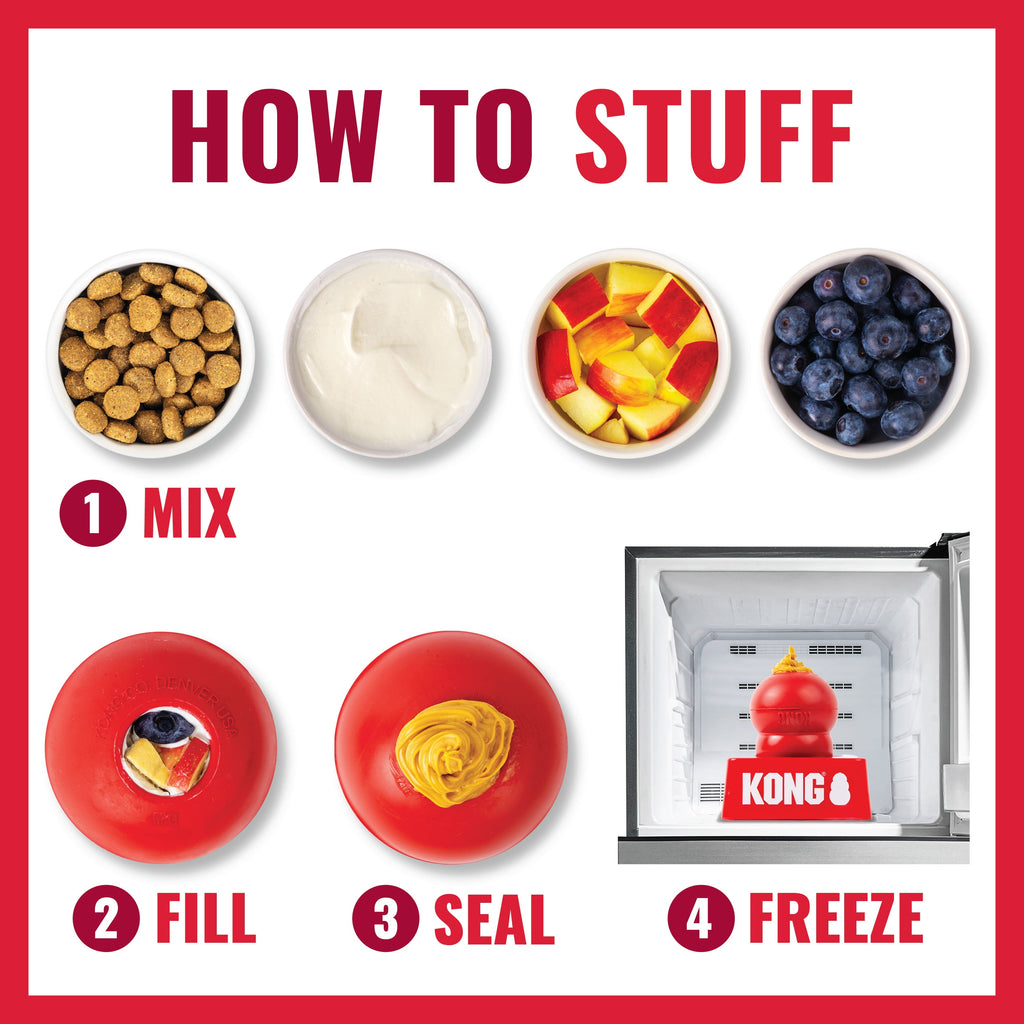 KONG® Classic Rubber Dog Toy for Average Chewers, Large, for Dogs Between 30-65 lbs