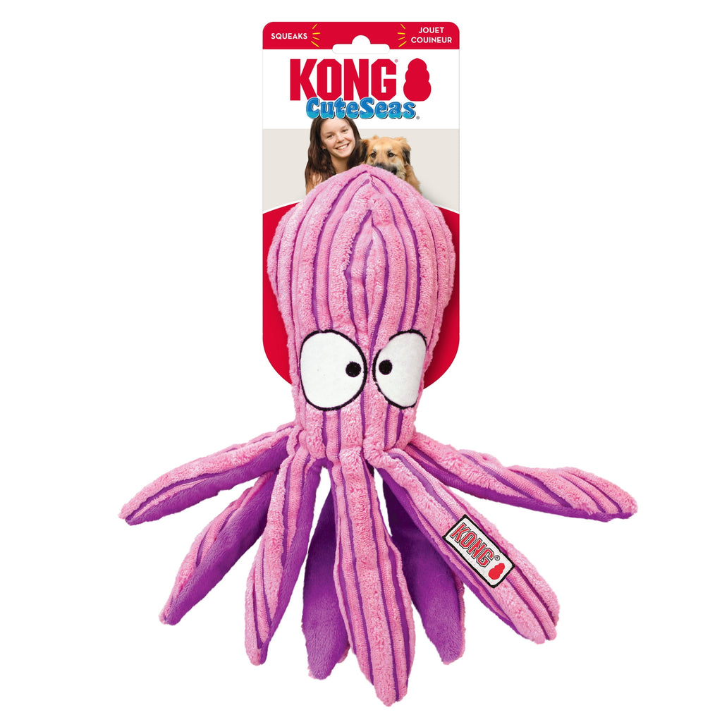 KONG® Cuteseas®Squeaker Dog Toy, Octopus, Medium