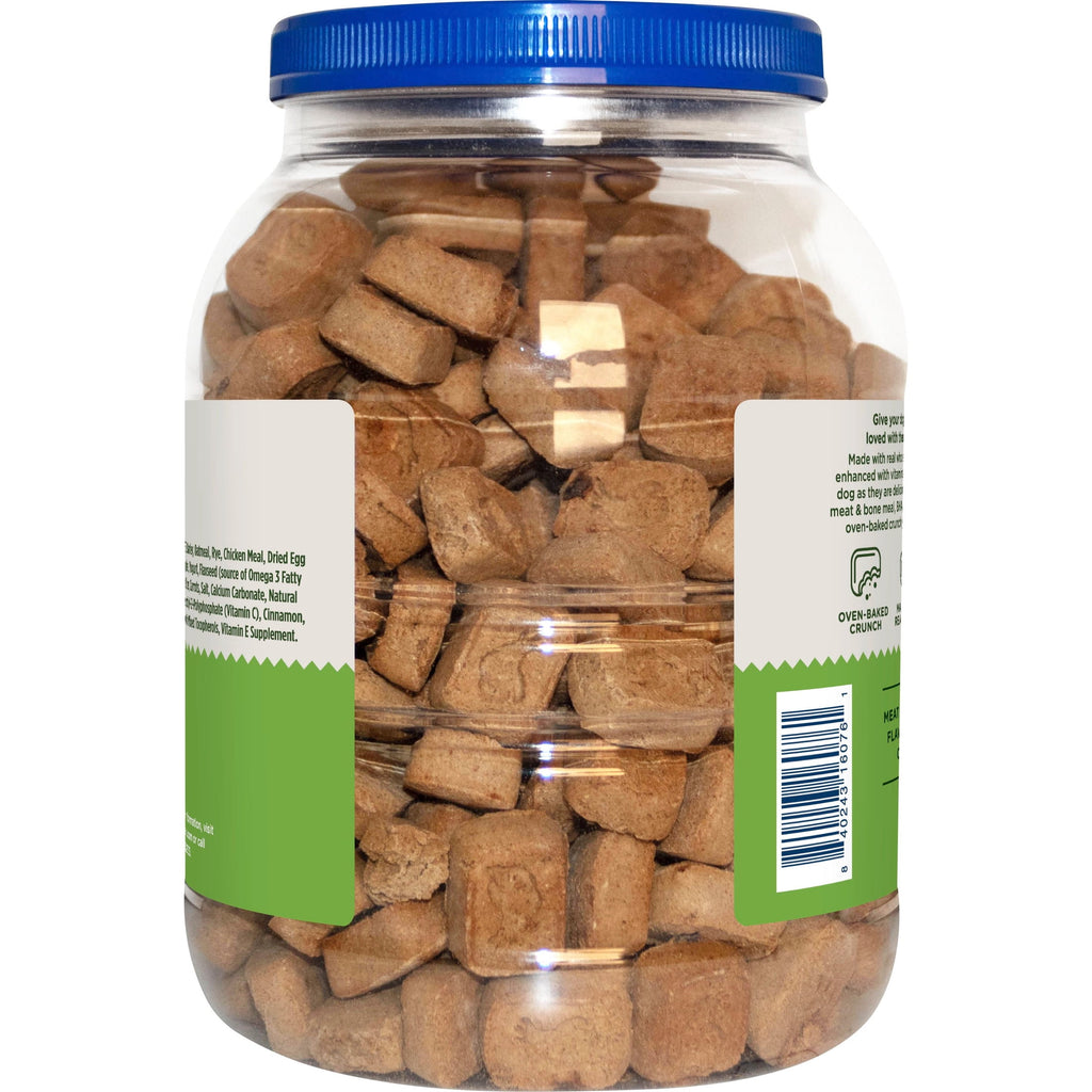 Blue Buffalo Health Bars Mini Dog Treats, Crunchy Biscuits, Apples & Yogurt, 40oz Tub