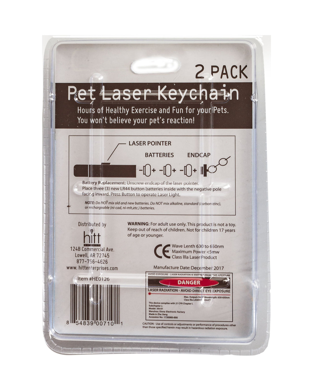 Hitt Brands Pet Laser Exerciser and Keychain Toy 2 Pack