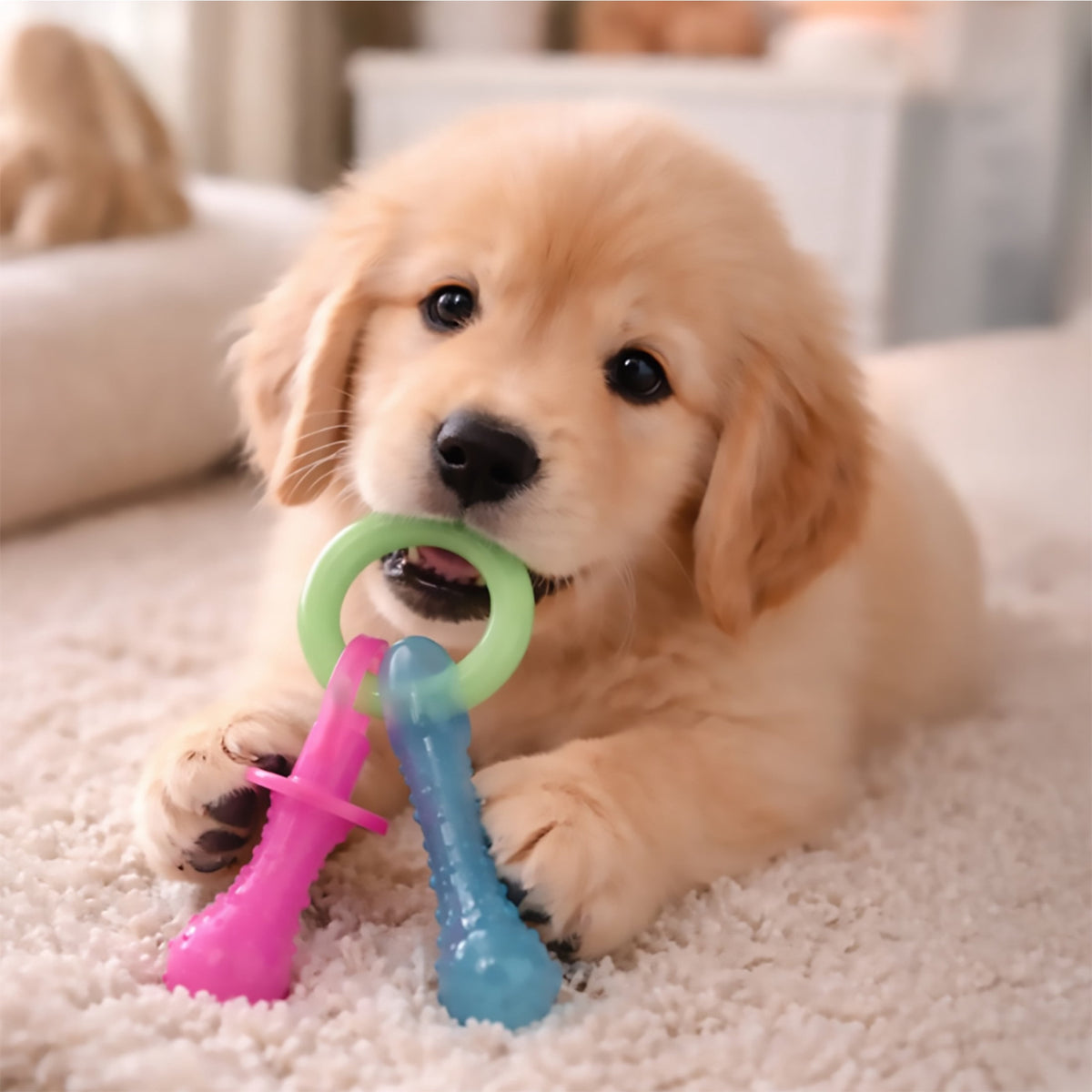 Nylabone Puppy Pacifier Chew Toy, Teething Toys For Puppies, Puppy Toy For Small Puppies Up To 25 Lbs, Nylabone Puppy Chew Toy