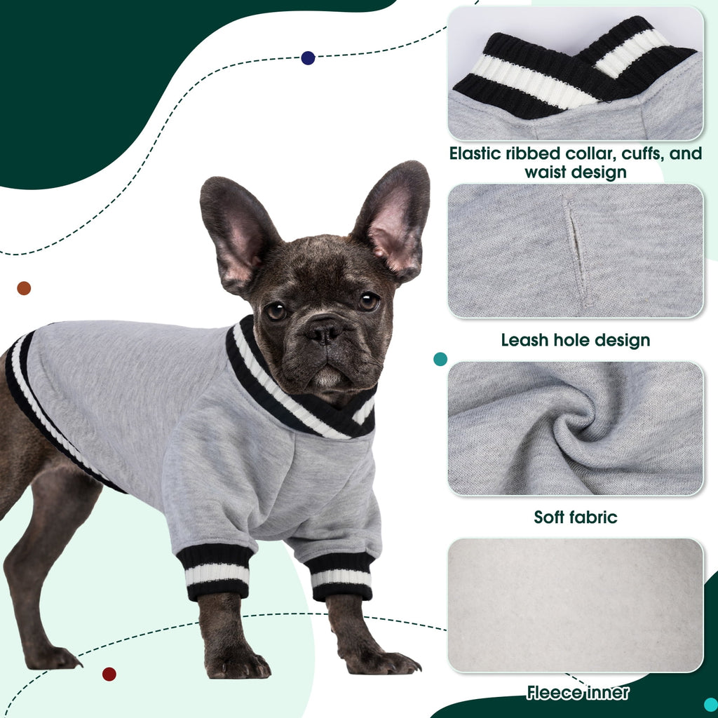 Kuoser Dog Winter Sweater, Cute Pet Pullover Vest, Soft and Thick Sweatshirt for Dogs and Cats, Green, XL