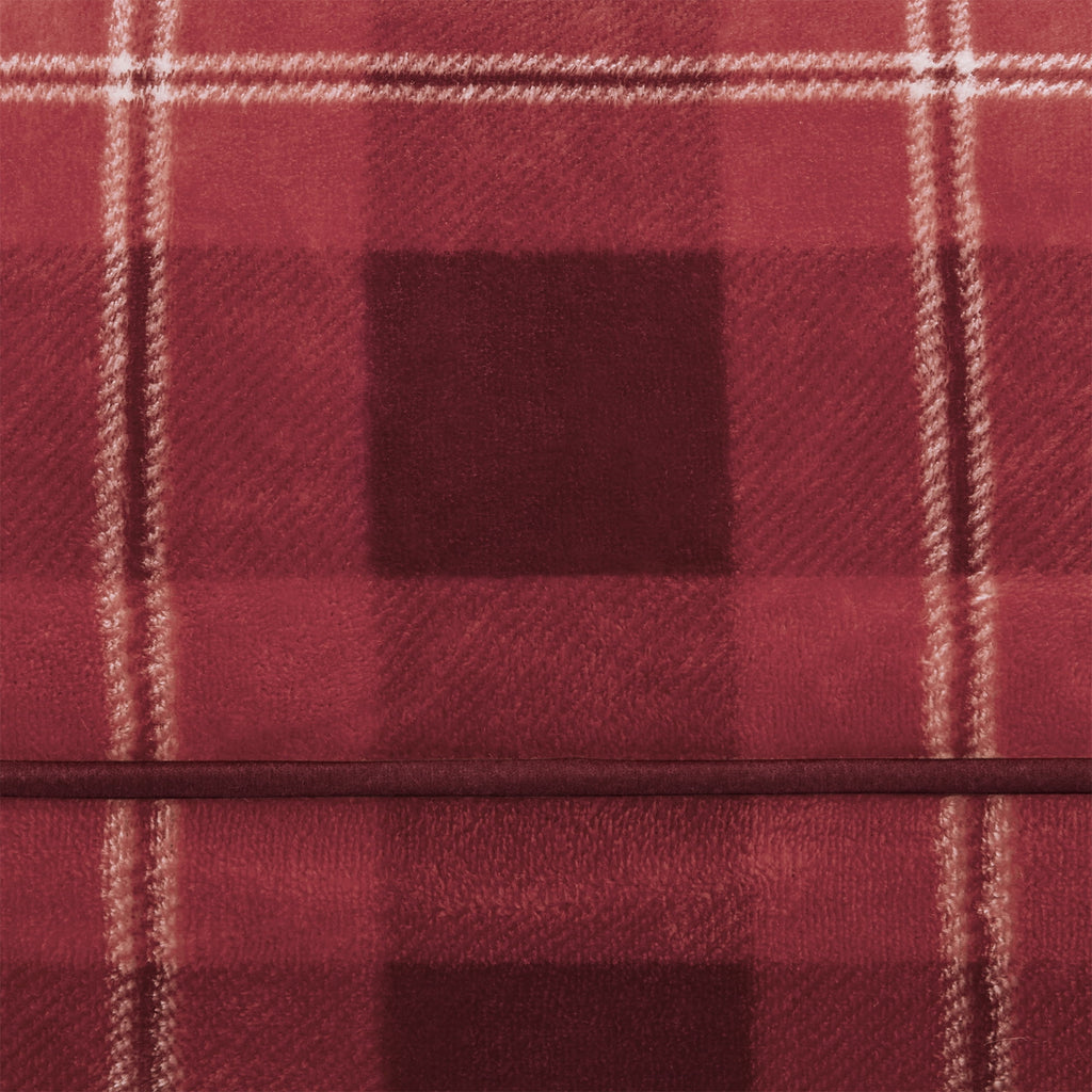 Vibrant Life Holiday Large Deluxe Gusset Pillow Pet Bed, Fireside Plaid, 42" x 32"