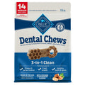 Blue Buffalo Medium Dental Chews, Daily Dental Care Dog Treats, Chicken & Spearmint (14 Count)