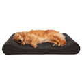 FurHaven Ultra Plush & Suede Gel-Top Luxe Lounger, Chocolate, Jumbo, 1 Count