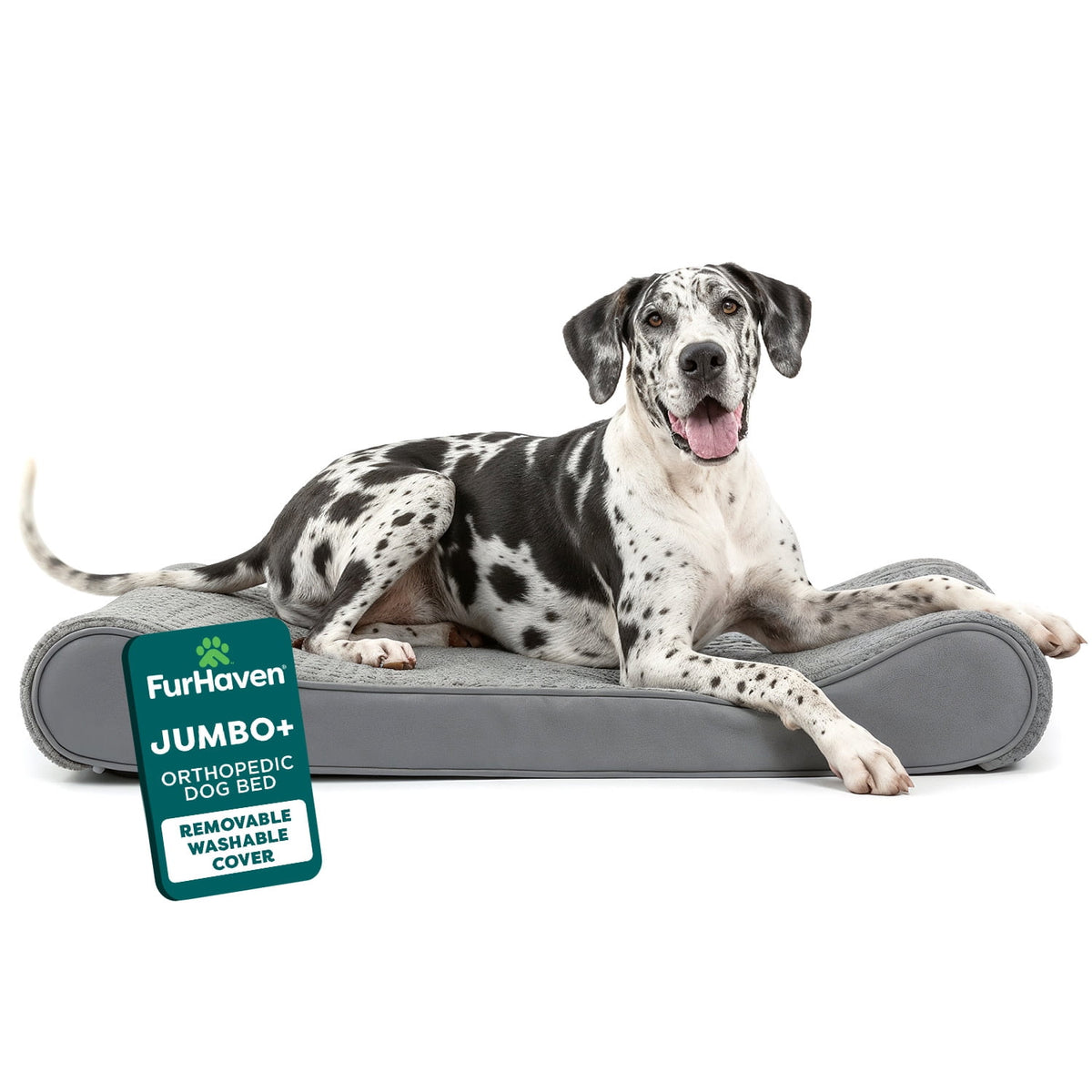 FurHaven Ultra Plush & Suede Gel-Top Luxe Lounger, Chocolate, Jumbo, 1 Count