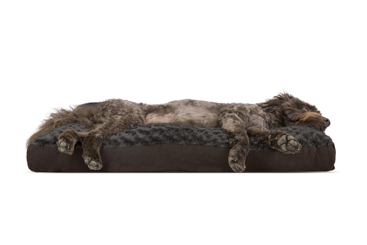 Furhaven, Ultra Plush Deluxe Orthopedic Dog Bed, Medium, Gray, 1 Count