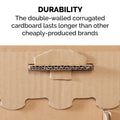 Furhaven Townhouse Multi-Level Cat Scratcher Hideout w/ Catnip - Cardboard Brown, One Size Townhouse Playground One Size Corrugated Scratcher