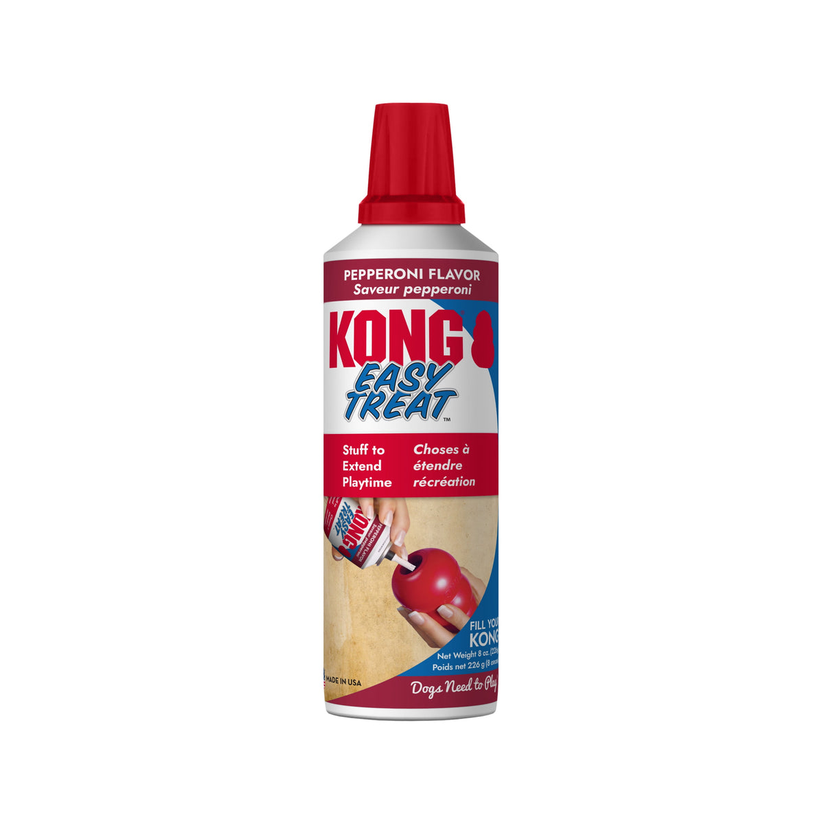 KONG® Stuff' N Easy Treat Easy Nozzle Control Dog Treat, Peanut Butter, 8 Ounces