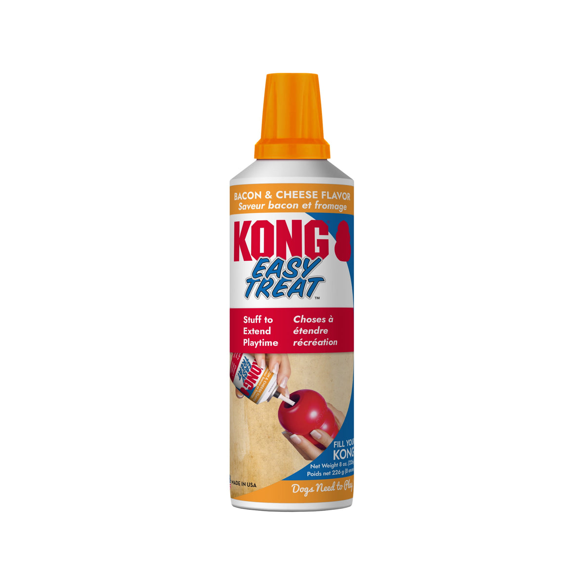 KONG® Stuff' N Easy Treat Easy Nozzle Control Dog Treat, Peanut Butter, 8 Ounces