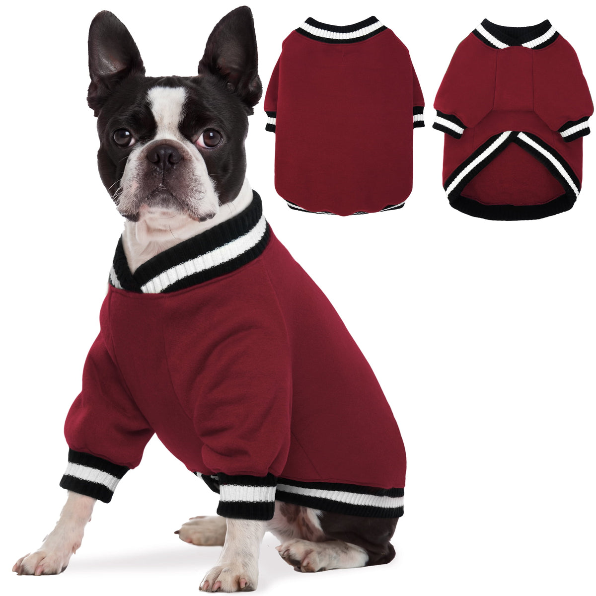 Kuoser Dog Winter Sweater, Cute Pet Pullover Vest, Soft and Thick Sweatshirt for Dogs and Cats, Green, XL