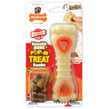 Nylabone Power Chew Knuckle Bone Pop-In Dog Treat Toy, Dog Toy, Chicken Flavor, Medium