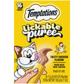 Temptations Creamy Puree With Chicken Squeezable Lickable Wet Treats For Cats, 0.42 Oz (16 Pack)
