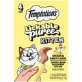 TEMPTATIONS Creamy Purrrr-ee Kitten 4ct Chicken & Dairy Flavor