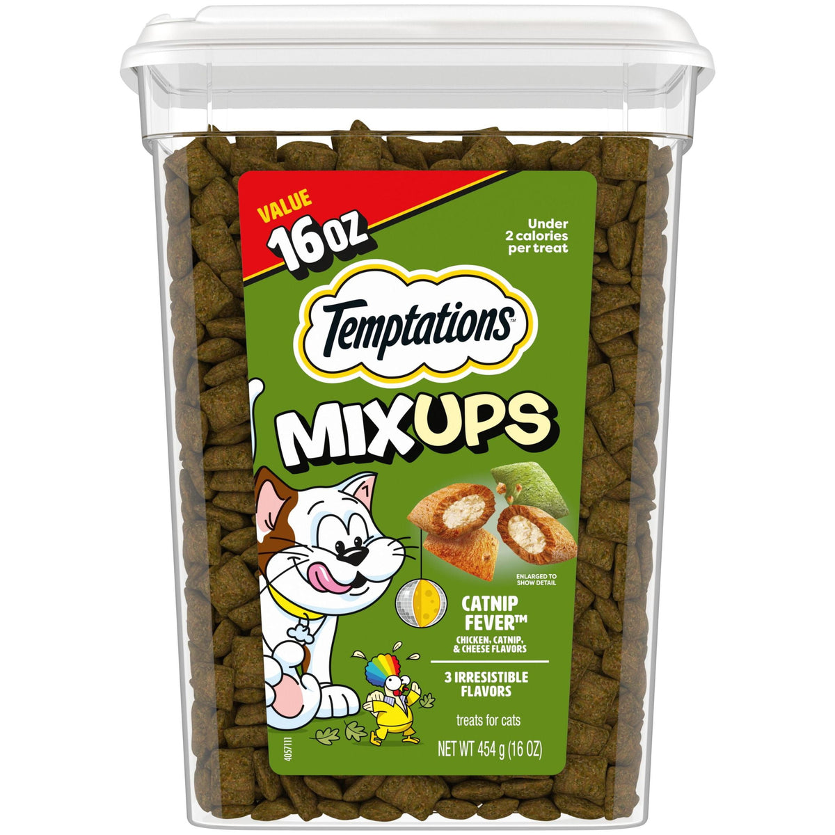 Temptations Mixups Catnip Fever Flavor Crunchy And Soft Treats For Cats, 6.3 Oz Pouch