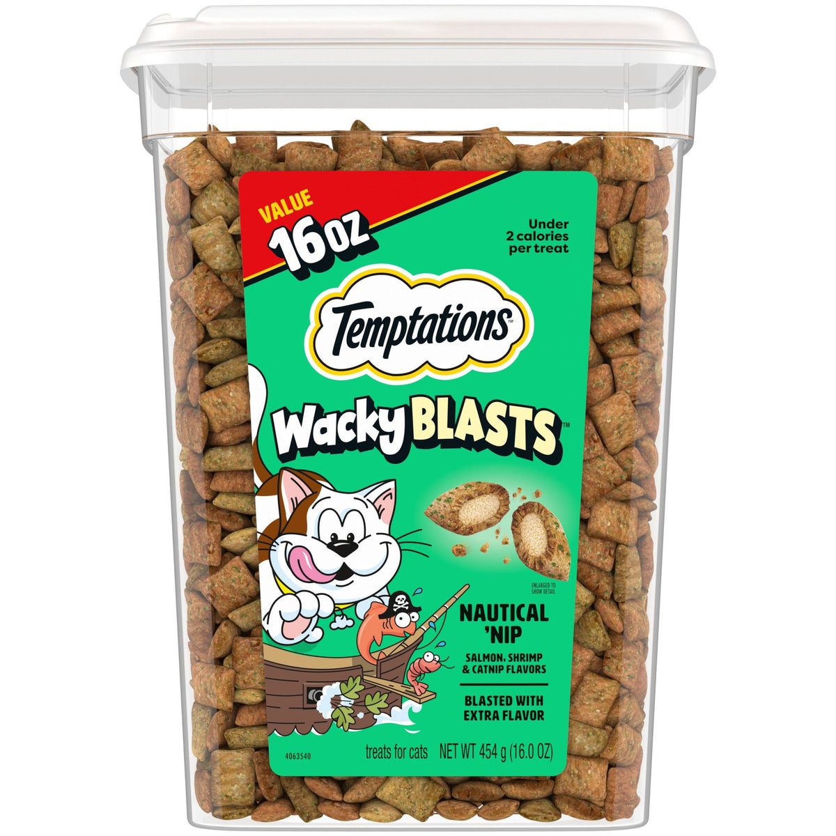 Temptations Cat Treats Wacky Blasts, Nautical ‘Nip Flavor, 16 oz. Pouch