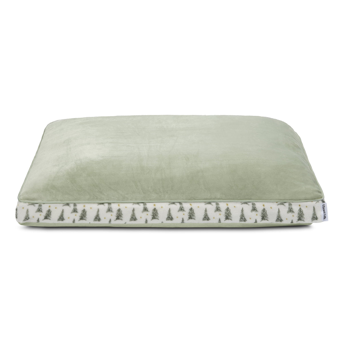 Vibrant Life Holiday Large Deluxe Gusset Pillow Pet Bed, Fireside Plaid, 42" x 32"