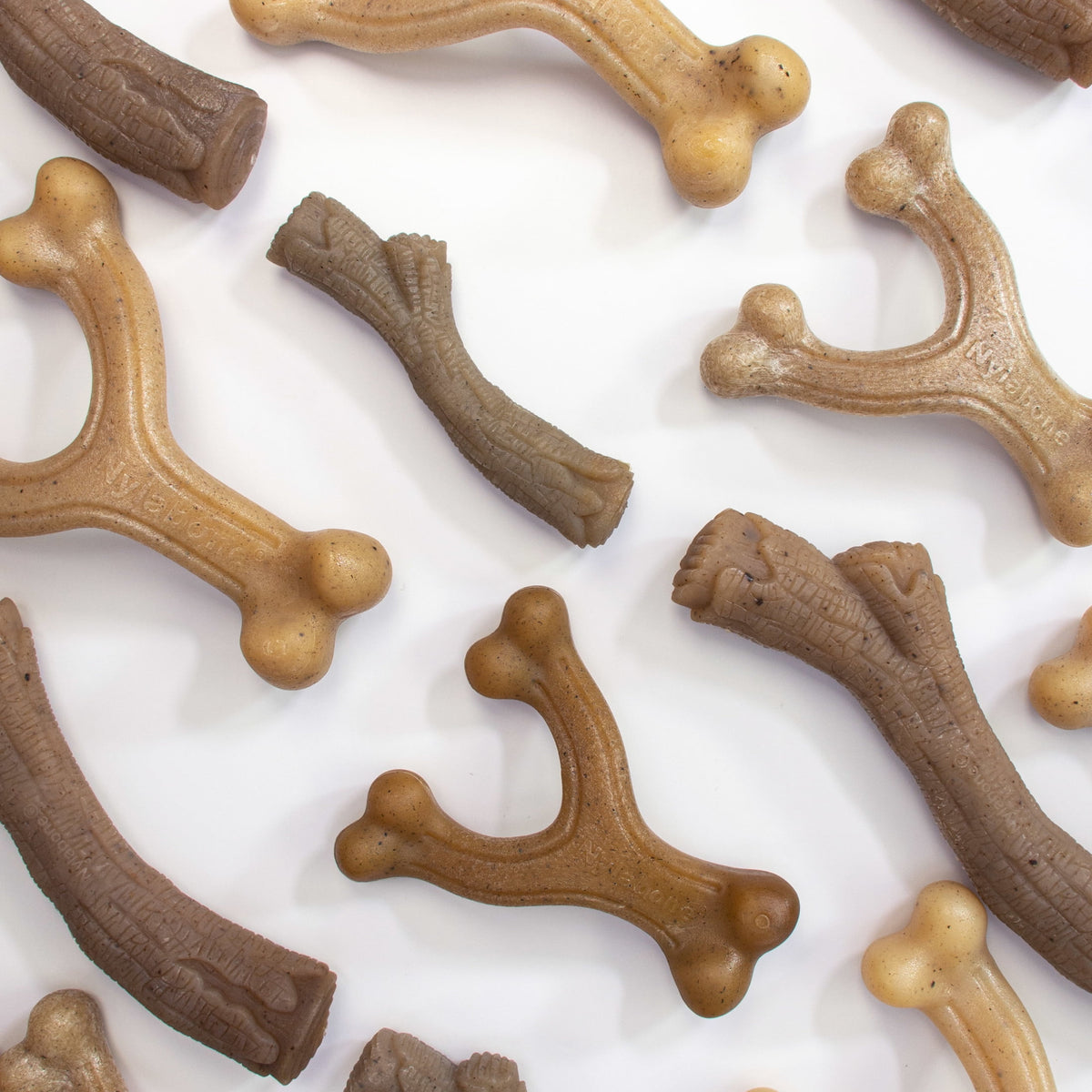 Nylabone Strong Chew Gourmet Style Wishbone Dog Toy, Dog Chew Toy, Peanut Butter Flavor, Large, 1 Count