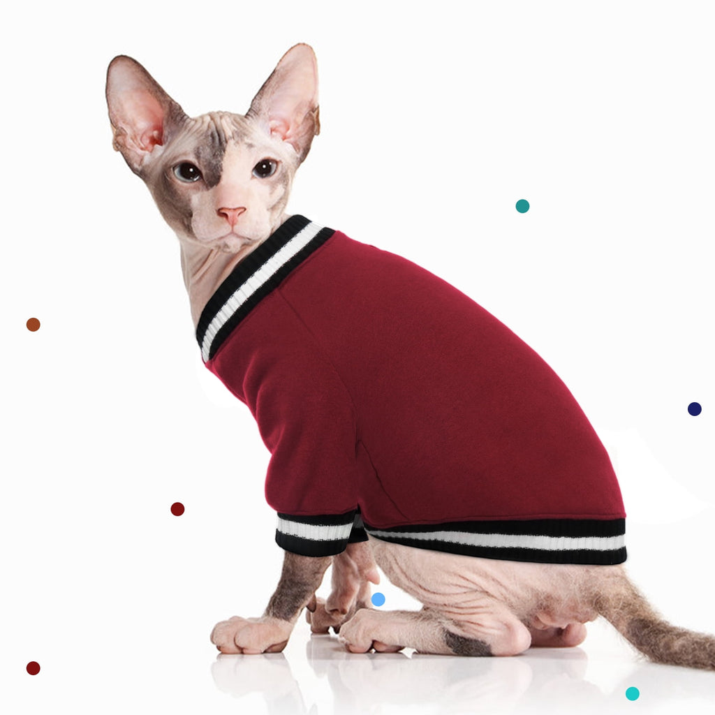 Kuoser Dog Winter Sweater, Cute Pet Pullover Vest, Soft and Thick Sweatshirt for Dogs and Cats, Green, XL