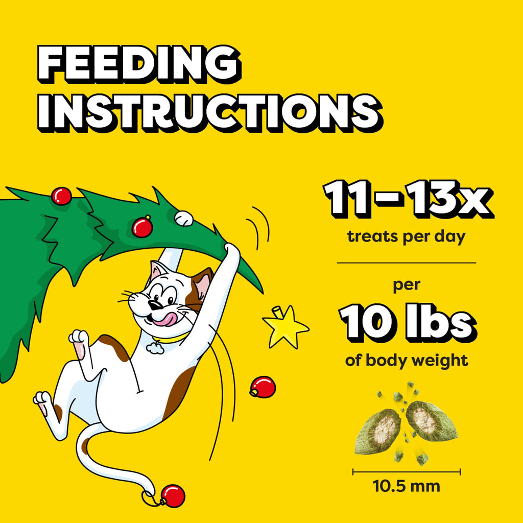 Temptations Mixups Catmas Casserole Catnip Fever Flavor Crunchy and Soft Treats for Cats, 16 oz Tub