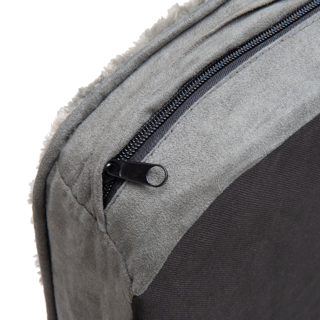 Furhaven, Ultra Plush Deluxe Orthopedic Dog Bed, Medium, Gray, 1 Count