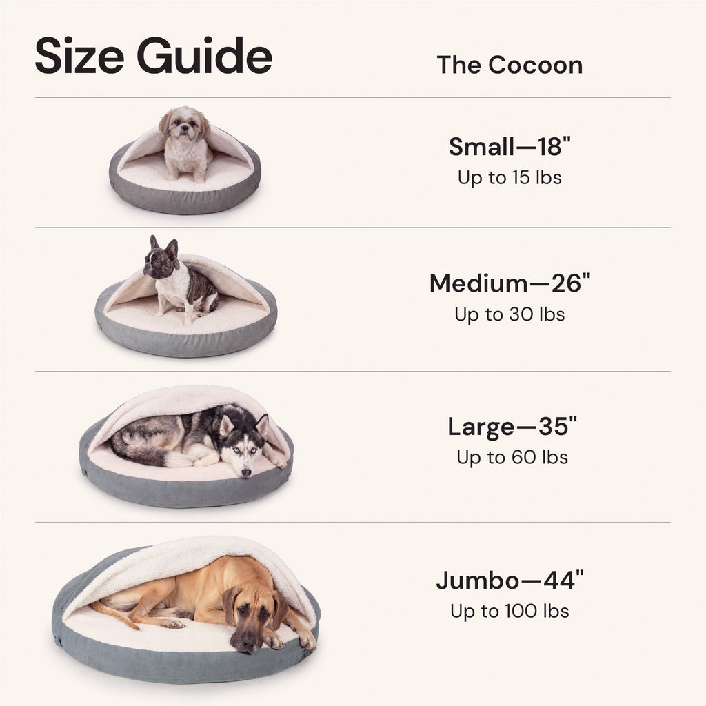Furhaven 26" Round Orthopedic Dog Bed Sherpa & Suede Snuggery w/ Removable Washable Cover - Gray, 26-inch Faux Lambswool & Suede Gray 26 inch Snuggery (Orthopedic Foam)