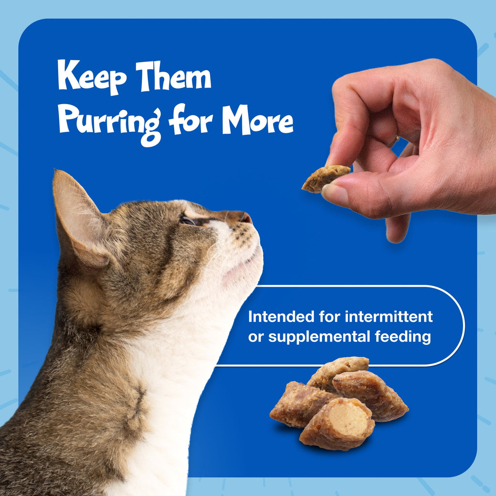 Blue Buffalo Bursts Crunchy & Creamy Cat Dry Treats, Great for Training, Liver & Beef, 5-oz. Bag