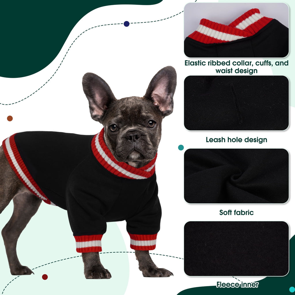 Kuoser Dog Winter Sweater, Cute Pet Pullover Vest, Soft and Thick Sweatshirt for Dogs and Cats, Green, XL