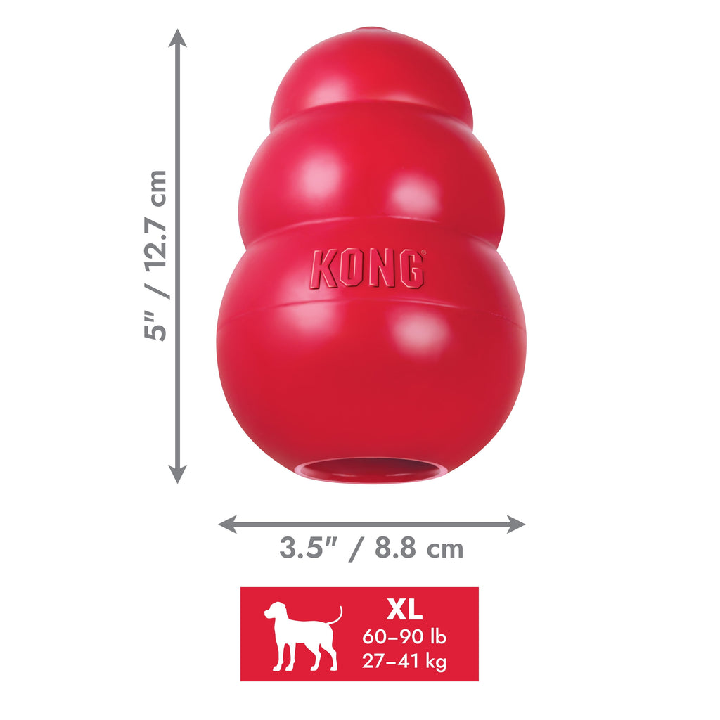 KONG® Classic Rubber Dog Toy for Average Chewers, Large, for Dogs Between 30-65 lbs