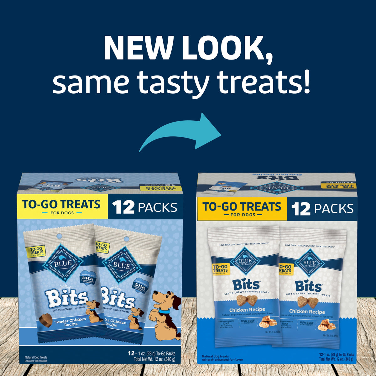 Blue Buffalo Bits Soft Dog Treats for Training, Enhanced with DHA, 19-oz. Bag