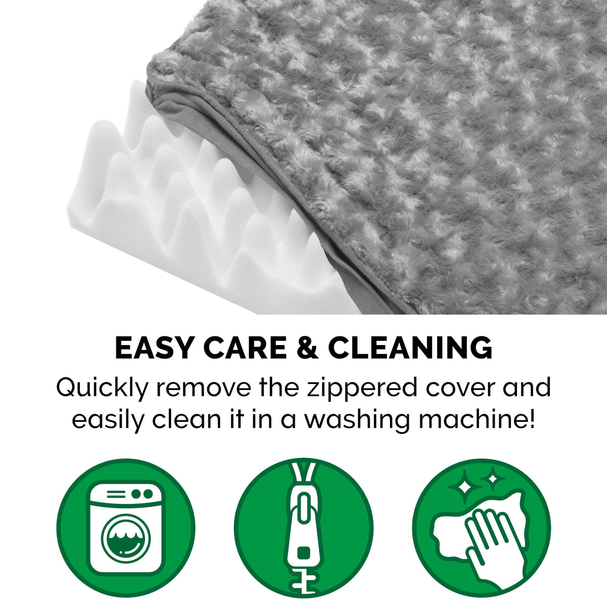 Furhaven, Ultra Plush Deluxe Orthopedic Dog Bed, Medium, Gray, 1 Count
