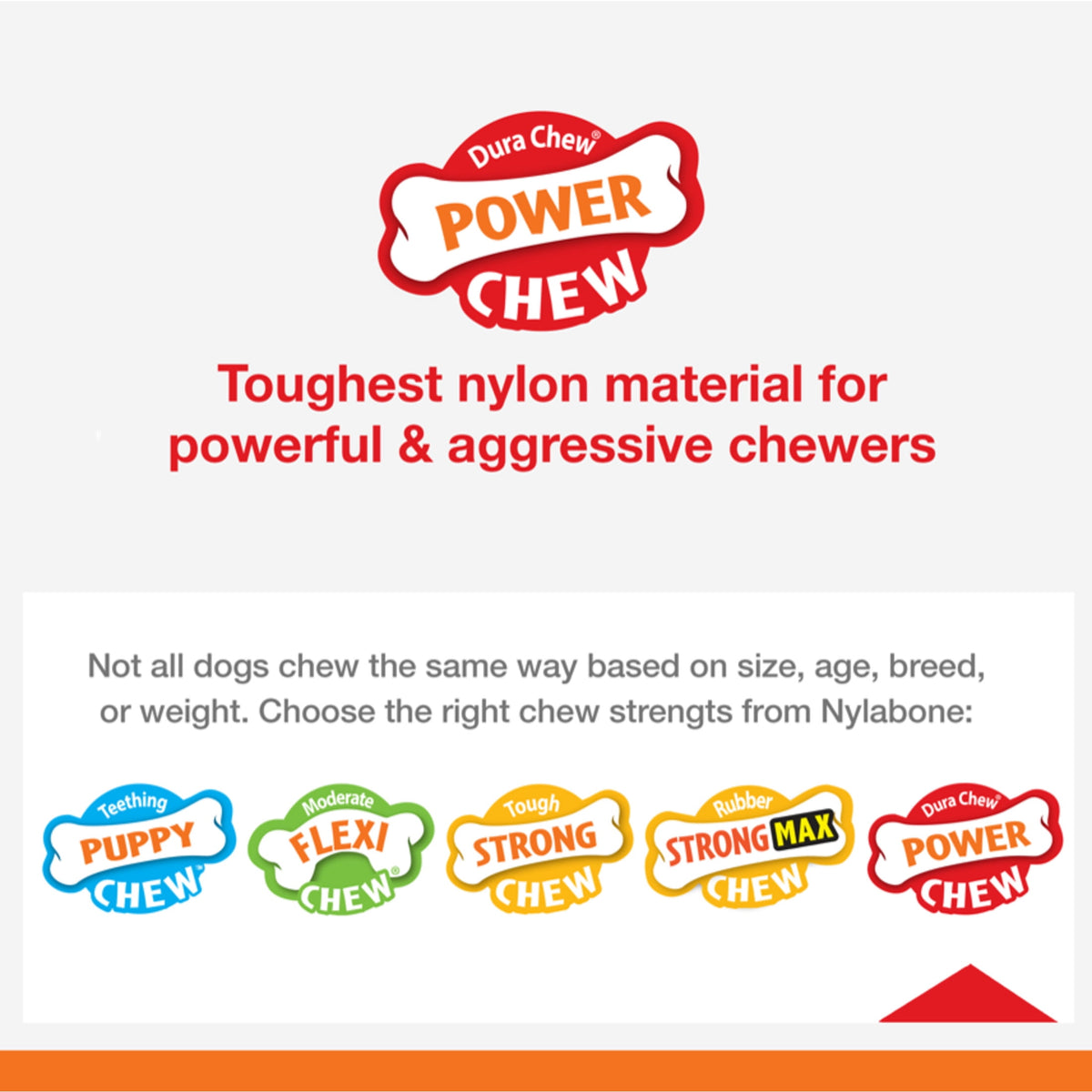 Nylabone Power Chew Textured Knuckle Bone Dog Toy, Dog Chew Toy, Chicken Flavor, X-Large, 1 Count