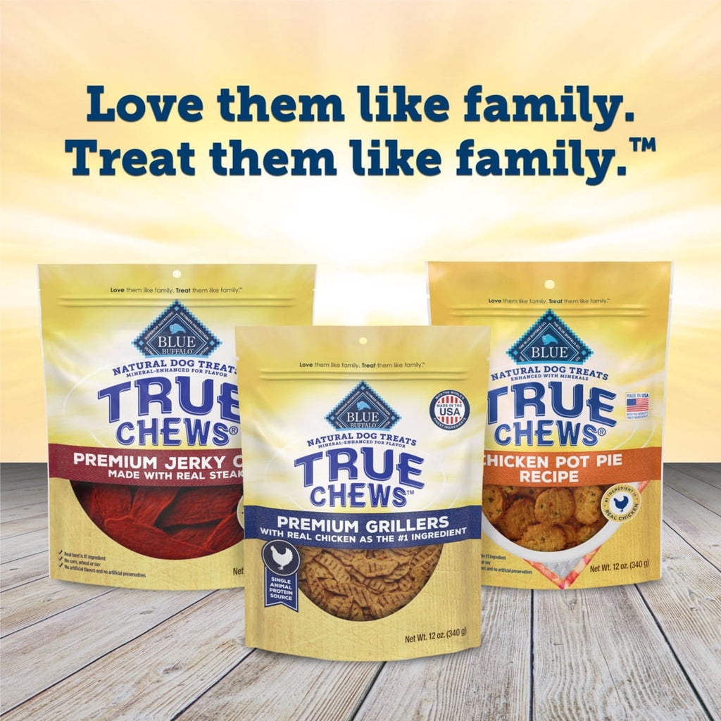 Blue Buffalo True Chews Premium Grillers Dog Treats, Chicken, 12-oz Bag