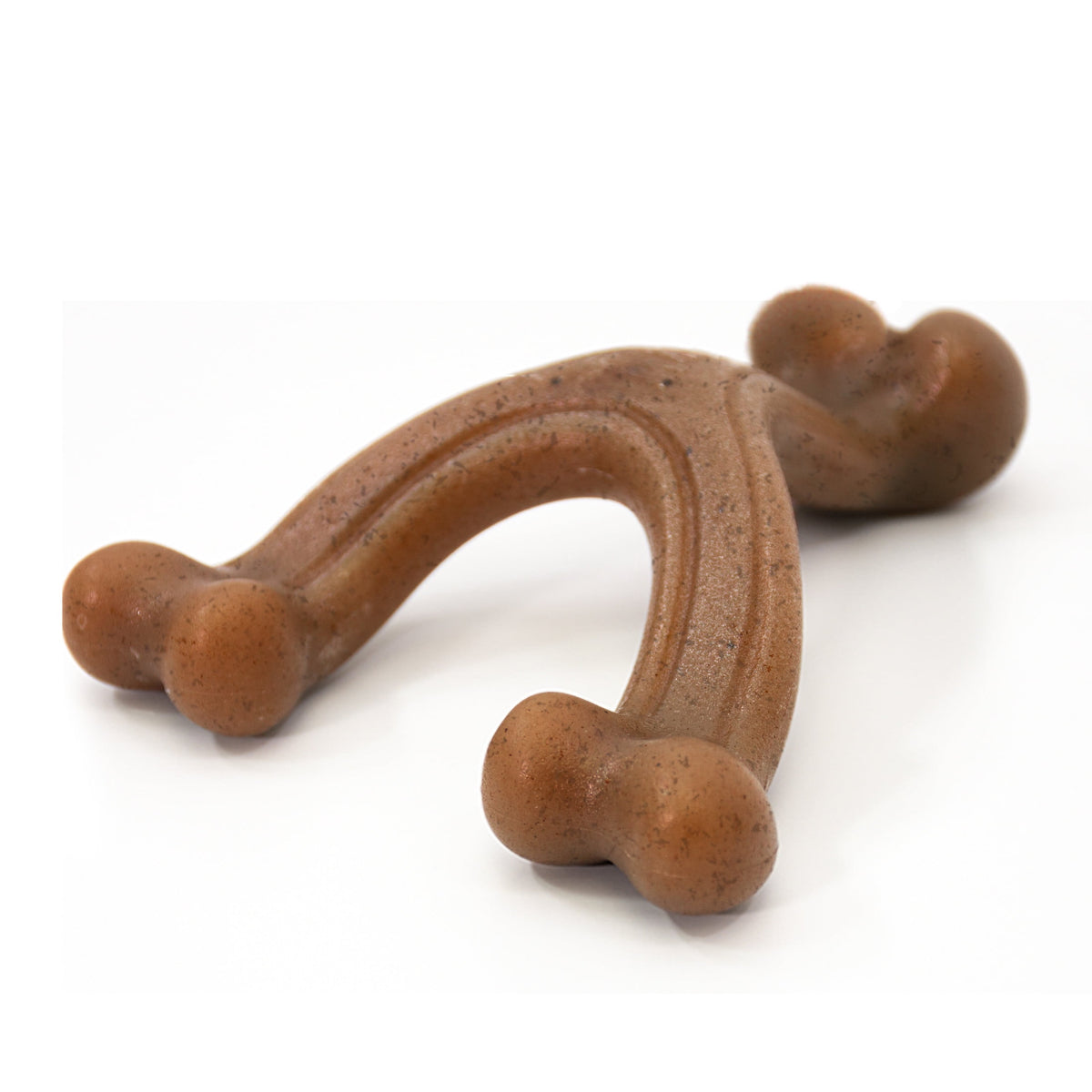 Nylabone Strong Chew Gourmet Style Wishbone Dog Toy, Dog Chew Toy, Peanut Butter Flavor, Large, 1 Count
